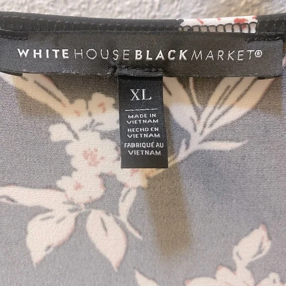 White House Black Market Floral Skort Romper XL Like new! - Picture 7 of 7